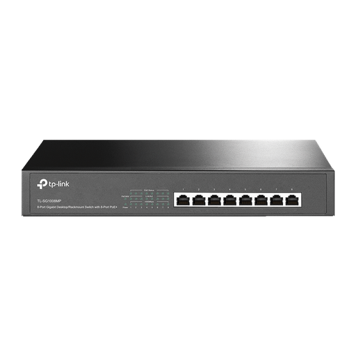 [83329] TP-Link 8-Port Gigabit Desktop/Rackmount Switch with 8-Port PoE+ TL-SG1008MP