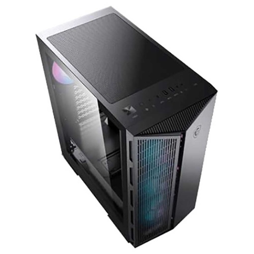 [83330] MSI MPG GUNGNIR 111R - Premium Mid-Tower Gaming PC Case - Tempered Glass Side Panel - 4 x ARGB 120mm Fans - Liquid Cooling Support up to 360mm Radiator - Two-Tone Design