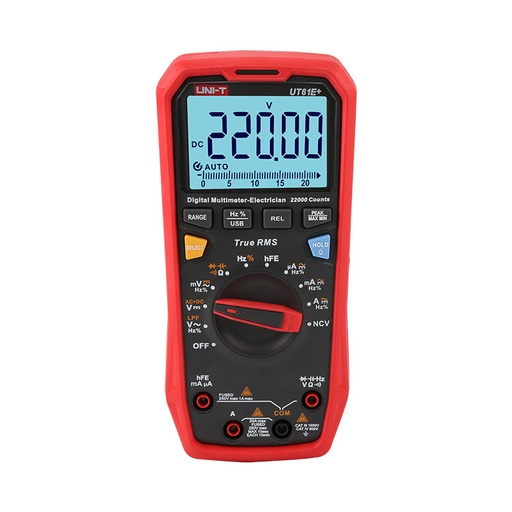 [83612] UNI-T True RMS Multimeter Digital Auto Range Unit True RMS Meter - UT61E+
