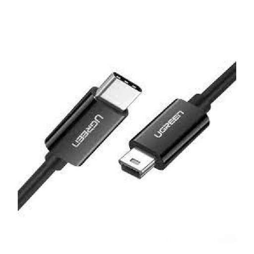 [83690] UGREEN USB-C to Mini USB Male to Male Cable 1m (Black)