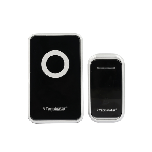 [83748] Terminator Door Bell Digital Wireless With 38 Different Melodies Black 13A