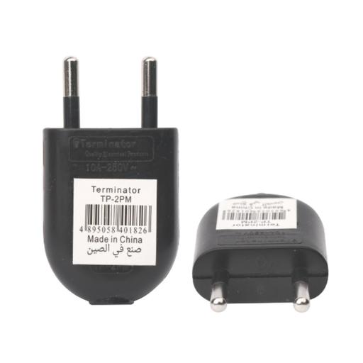 [83764] Terminator Top Plug 10A Fuse 2 Pin Plug Black