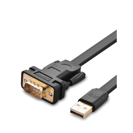 [83817] UGREEN USB 2.0 to DB9 RS-232 Adapter Flat Cable 2m