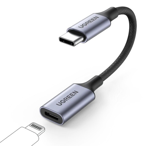 [83838] UGREEN USB-C to Lightning Female Audio Cable