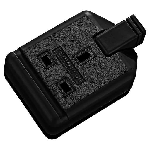[83909] Masterplug ELS13B 1 socket 13A Trailing Extension Socket Black
