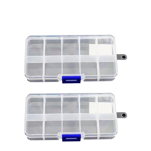 [84006] Plastic Box For Parts(13*6.5*2Size,10PCS Small Grid)