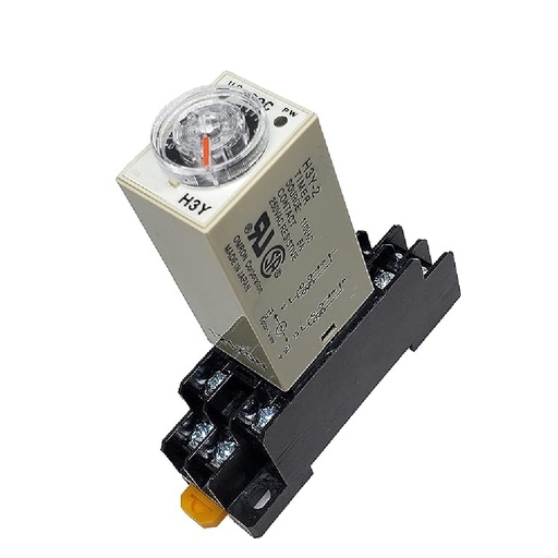 [84041] H3Y-2 AC 220V Delay Timer Time Relay Switch 0 - 30 Seconds Adjustable 5A Without Base Socket