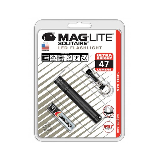 [84149] LED 1-Cell AAA Flashlight – Black