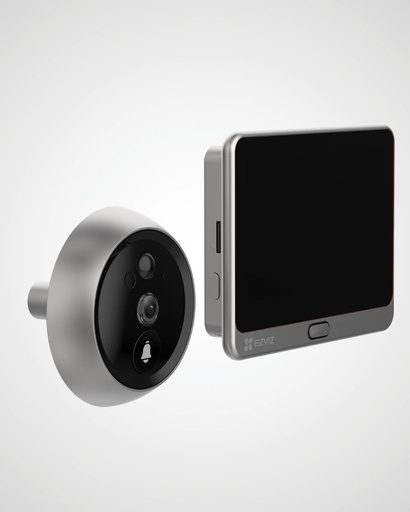 EZVIZ DP2 2K Wire-Free Peephole Doorbell Rechargeable Live View & Two-way Video Call