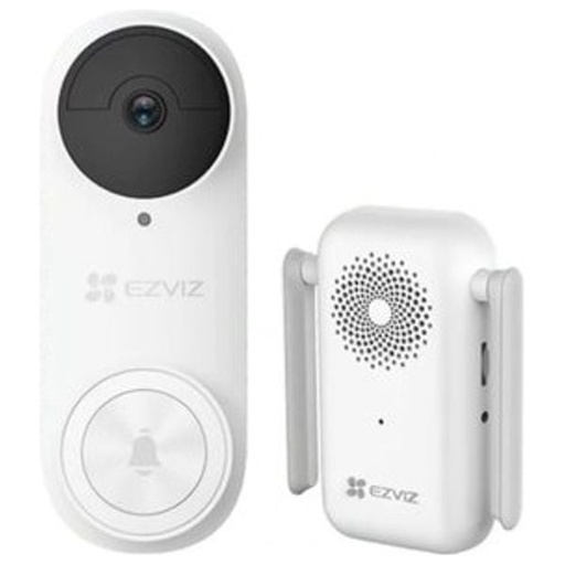 [84230] Hikvision EZVIZ DP2 Pro 2K Battery-Powered Video Rechargeable Doorbell Kit