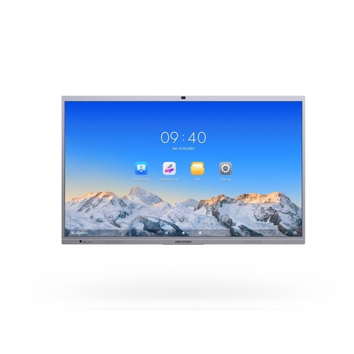 [84245] Hikvision 65-inch LED Android 14 EDLA Certified 4K Interactive Flat Panel with Built-in 8MP Camera and Mic for Conference