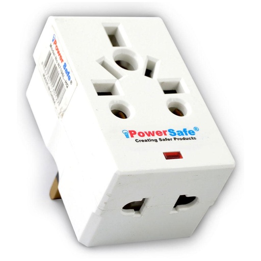 [84306] 3 Way Multi Adaptor With One Universal Socket N 7196L-HQ