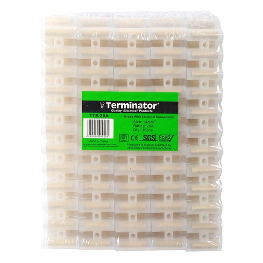 [84318] Terminal Connector Blocks 20A (14mm 12 Terminals Per Strip x 10 Strips)