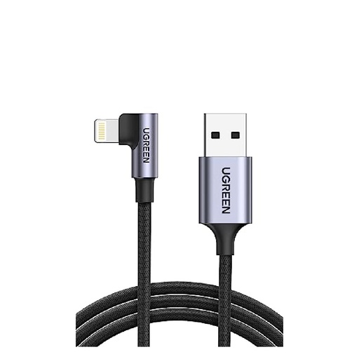 [84359] Angled Lightning To USB 2.0 A Male Cable (90°  Angle)