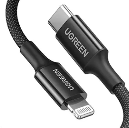 [84361] UGREEN Lightning To USB-C PD Charging Cable 1m (Black)