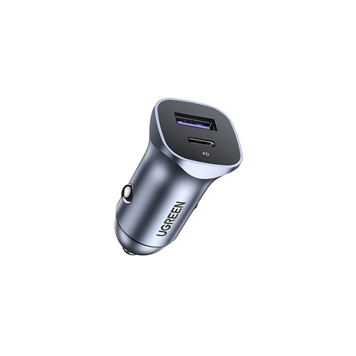 [84363] UGREEN USB-C PD+USB-A QC 30W Fast Car Charger