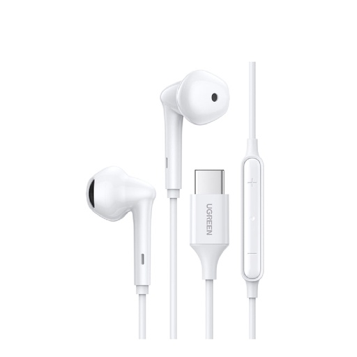 [84383] UGREEN Wired Earphones with Type-C Connector (White)