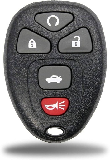 [84401] Replacement Key Fob Car 5-Button Remote, Compatible With