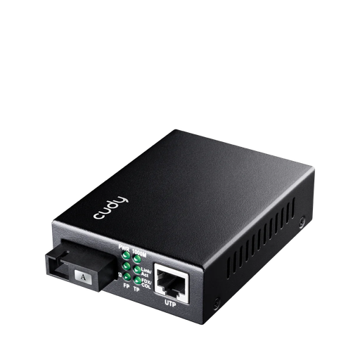[84433] Cudy Gigabit Ethernet Media Converter 10/100/1000M - 1310/1550nm WDM BiDi 20Km SC