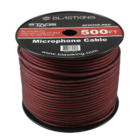 [84445] Microphone Cable by wooden reel OD6.2MM[(28/0.12OFC)x2C+Yarn +AL+BD(128/0.09OFC)] Wine Red Braid Shield 100m/reel