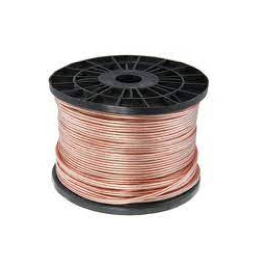[84451] Speaker Wire (Flat Transparent) 20AWG 2x0.5mm2 OD3.0X6.2{(100/0.08OFC)+100/0.08TC} 100m/roll