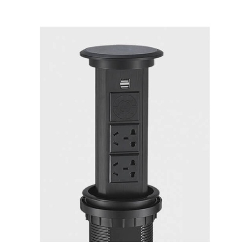[84558] 3 Way socket with wireless charger /universal socket