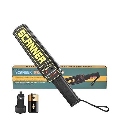 [84618] Handheld Metal Detector 9V Security Safety Bar