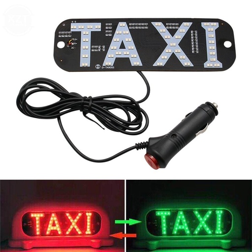 [84619] LED SMD 12V Taxi Display Panel  - Green & Red, item size: 19*6.3cm