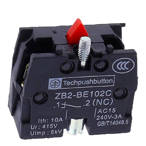 [84751] XB2 Series 10A  Contact Block - RED