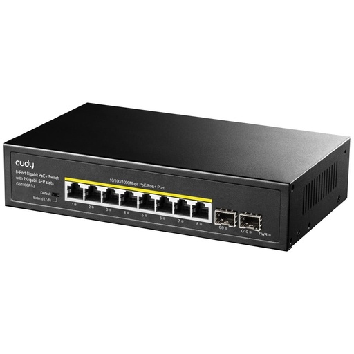 [84826] Cudy 8-Port Gigabit PoE+ Switch with 2 Gigabit SFP slot 120W