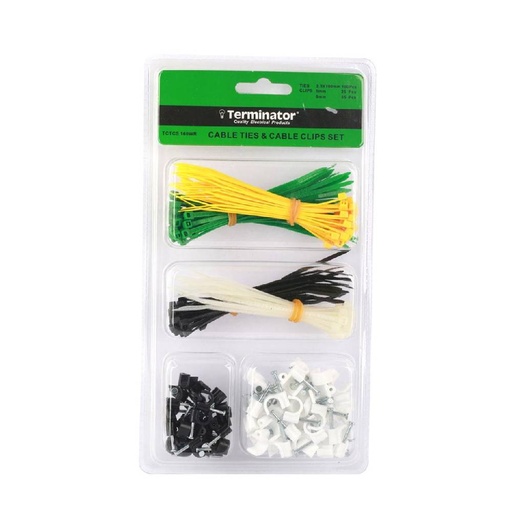 [84840] Terminator Cable Tie and Cable Clips Set