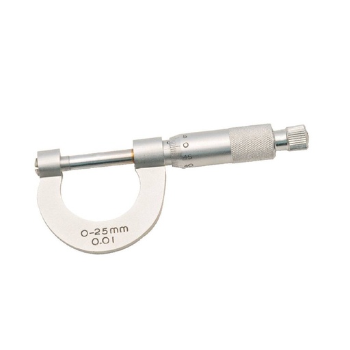 [84872] Micrometer Screw Gauge With Lock, Range 0-25x0.01mm