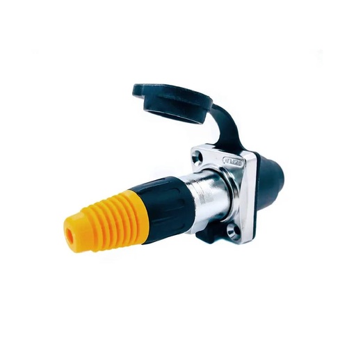 [84958] Waterproof Metal RJ45 Connector, Signal Panel Cat6 8P8C 1000V 1.5A Connector - Female