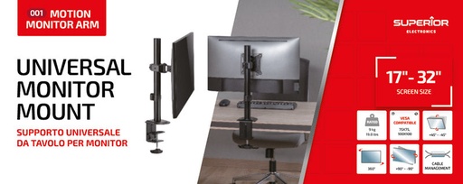 [84960] Superior Universal tabletop monitor stand 17-32