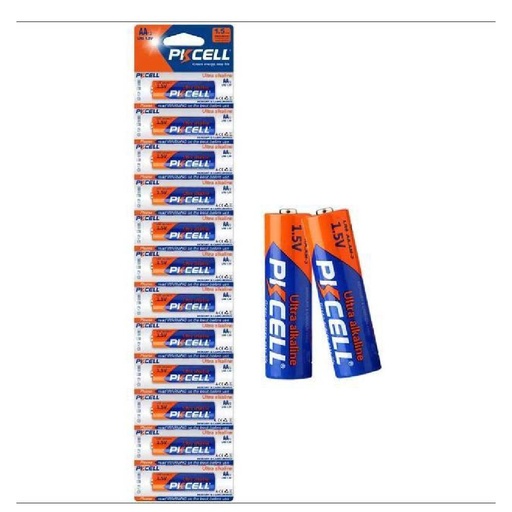 [84987] PKCell 1.5V Ultra digital Alkaline Battery (AA, LR6) 12pc/card
