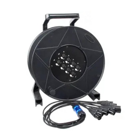 XLR Stage Speaker Cable Spool  4in4out