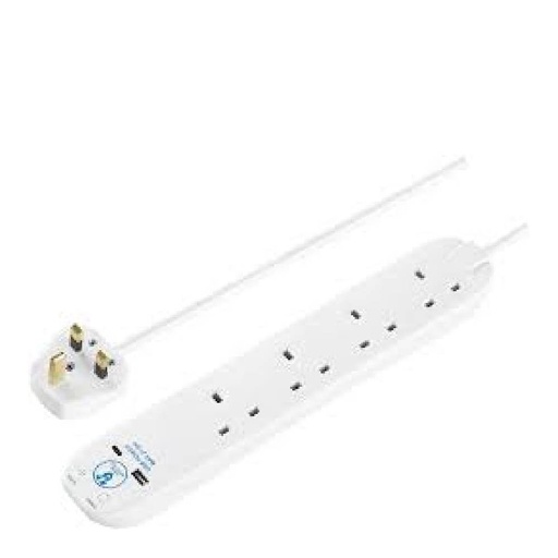 [85016] Master Plug Surge Protected Extension Board With USB-A & USB-C Port