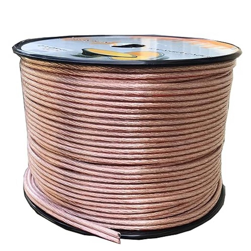 [84992] Shielded HIFI Speaker Wire (Flat Wine) 100m/Roll