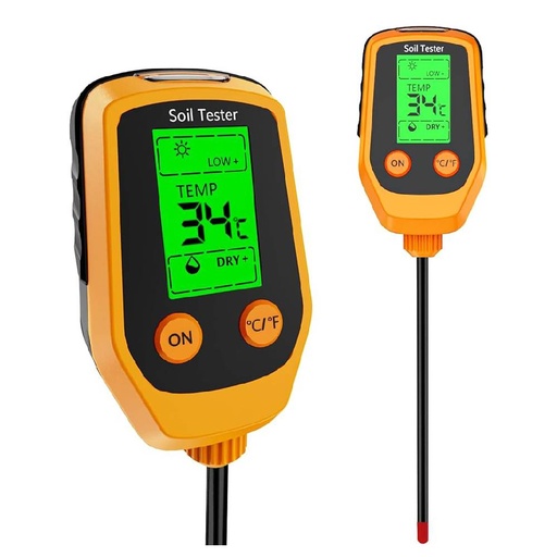 [85089] 4-in-1 Multifunctional LCD Soil Tester, Light Test, Soil Moisture, Soil PH, Soil Temperature