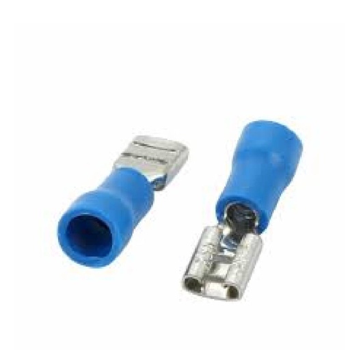 [85131] Pre Insulated Spade Crimp Terminal FDFD2-187 Blue