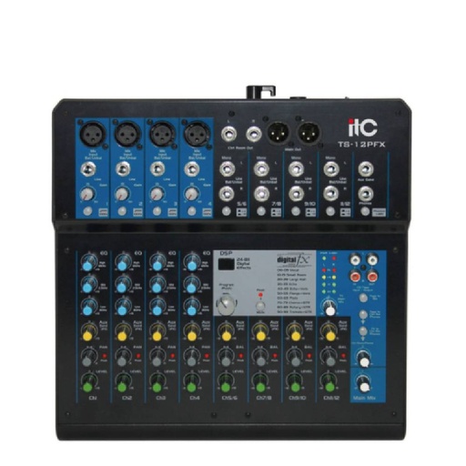 [85193] ITC 12 Channels Mixer, 3bands EQ, with 24-bit DSP