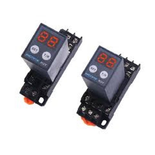 [85265] Digital Display Timer Relay 220V With 8-PIN Base Socket