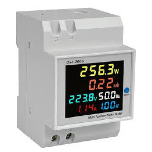 [85282] DIN Rail Multi-Function Display Voltage Meter AC40-300V