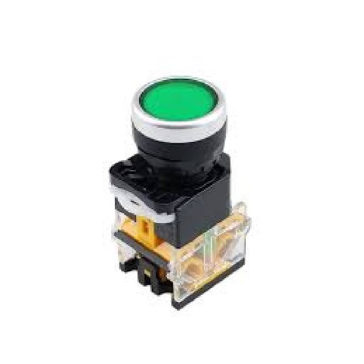 [85287] Self Locking Switch 220V - GREEN