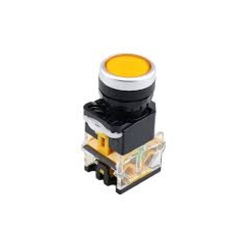 [85289] Self Locking Switch 220V - YELLOW