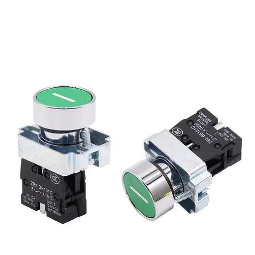 [85290] Self-Reset Switch 220V - GREEN