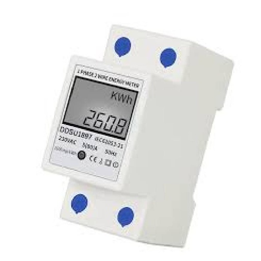 [85306] kWh Single Phase Meter  AC/DC12-240V MCB Type