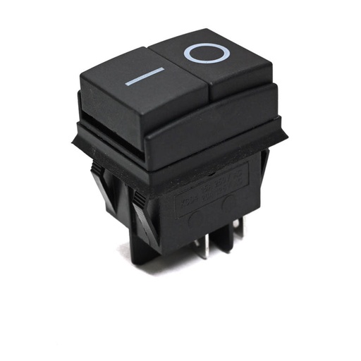 [85321] Rocker Switch 4 pin On Off black,"O I" marked