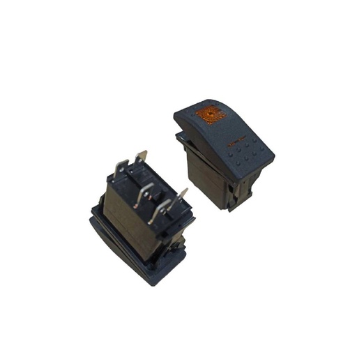 [85347] Yatch Rocker Switch 5P 12V 20A DC / 24V 10A DC - Yellow