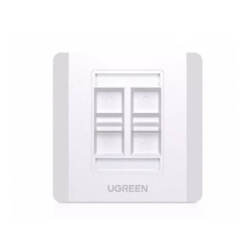 [85381] UGREEN Quadruple-Port Wall Plate